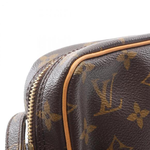 LOUIS VUITTON Authentic Brown Monogram Leather Shoulder Bag - Picture 6 of 9